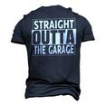 Straight Outta The Garage Car Mechanic Men's 3D T-Shirt Back Print Navy Blue