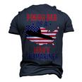 Submariner Submarines Veteran Proud Dad Of A Navy Submariner Men's 3D T-Shirt Back Print Navy Blue