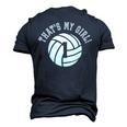 Thats My Girl 1 Volleyball Player Mom Or Dad Men's 3D T-Shirt Back Print Navy Blue