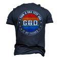 I Took A Dna Test And God Is My Father Jesus Christian Faith Men's 3D T-Shirt Back Print Navy Blue