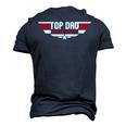 Top Dad Best Dad Ever Father 80S Fathers Day Men's 3D T-Shirt Back Print Navy Blue