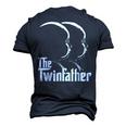The Twinfather Father Of Twins Dad Men's 3D T-Shirt Back Print Navy Blue
