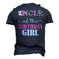 Uncle Of The Birthday For Girl Cow Farm 1St Birthday Cow Men's 3D T-Shirt Back Print Navy Blue