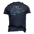Uncle Hunkle Definition Mens Boys Girls Men's 3D T-Shirt Back Print Navy Blue