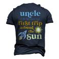 Uncle Outer Space 1St Birthday First Trip Around The Sun Men's 3D T-Shirt Back Print Navy Blue