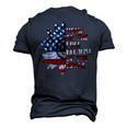 Us Flag Sunflower Home Of The Free Because Of The Brave Men's 3D T-Shirt Back Print Navy Blue