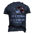 I Am A Veteran Like My Father Before Me Flag Usa Men's 3D T-Shirt Back Print Navy Blue
