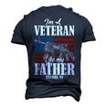 Im A Veteran Like My Father Before Me For Proud Dad Son Men's 3D T-Shirt Back Print Navy Blue