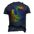 Veterans For Equality For Military Supporting Lgbtq Graphics Men's 3D T-Shirt Back Print Navy Blue