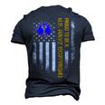 Vintage American Flag Proud To Be Us Navy Boyfriend Military Men's 3D T-Shirt Back Print Navy Blue