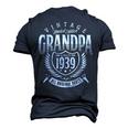 Vintage Grandpa 80Th Birthday Since 1939 Men's 3D T-Shirt Back Print Navy Blue
