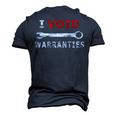 I Void Warranties Mechanic Diy Men's 3D T-Shirt Back Print Navy Blue