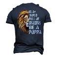 In A World Full Of Grandpas Be A Poppa Lion Men's 3D T-Shirt Back Print Navy Blue