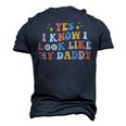 Yes I Know I Look Like My Daddy Baby New Dad Kids Daughter Men's 3D T-Shirt Back Print Navy Blue