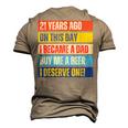 21St Birthday Son Daughter Dad Father 21 Years Needs A Beer Men's 3D T-Shirt Back Print Khaki