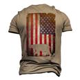 American Bear Hunter Patriotic For Dad Fathers Day Men's 3D T-Shirt Back Print Khaki