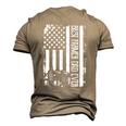 Best Farmer Dad Ever With Us American Flag Fathers Day Men's 3D T-shirt Back Print Khaki