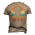 Best Lab Dad Ever Black Labrador Lover Fathers Day Men's 3D T-Shirt Back Print Khaki