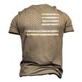 Best Stepdad Ever American Flag Patriotic Fathers Day Men's 3D T-shirt Back Print Khaki