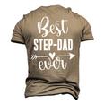 Best Stepdad Ever Fathers Day Present For Stepdad Men Men's 3D T-shirt Back Print Khaki