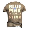 Blue Or Pink This Uncle Wont Change You If You Stink Men's 3D T-Shirt Back Print Khaki