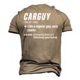 Carguy Definition Sport Car Lover Car Mechanic Men's 3D T-Shirt Back Print Khaki