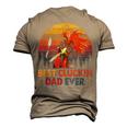 Chicken Dad Farm Best Cluckin Dad Ever Chicken Men's 3D T-shirt Back Print Khaki