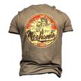 Classic Retro Vintage Aged Look Cool Mechanic Engineer Men's 3D T-Shirt Back Print Khaki