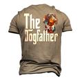 Dachshund Dog Dad Dogfather Dogs Daddy Father Men's 3D T-Shirt Back Print Khaki