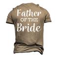 Dad Life Father Of The Bride Wedding Men Men's 3D T-Shirt Back Print Khaki