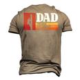 Dad The Man The Lineman The Legend Electrician Men's 3D T-shirt Back Print Khaki