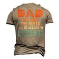 Dad The Man The Myth The Blacksmith Legend Farrier Forger Men's 3D T-shirt Back Print Khaki
