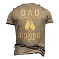 Dad The Man The Myth The Boxing Legend Sport Fighting Boxer Men's 3D T-shirt Back Print Khaki