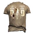 Dad A Sons First Hero A Daughters First Love Fathers Day Men's 3D T-Shirt Back Print Khaki