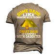 Some Dads Like Drinking Camping From Daughters Men's 3D T-Shirt Back Print Khaki