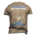 My Daughterinlaw Has Your Back Air Force Fatherinlaw Men's 3D T-Shirt Back Print Khaki