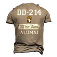 Dd214 Army 101St Airborne Alumni Veteran Father Day Men's 3D T-Shirt Back Print Khaki
