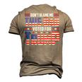 Dont Blame Me This Dad Voted For Trump Support 4Th Of July Men's 3D T-Shirt Back Print Khaki
