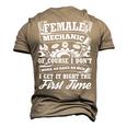 Female Mechanic Of Course I Dont Work Tools Garage Cars Men's 3D T-Shirt Back Print Khaki