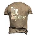 German Shepherd Dog Dad Dogfather Dogs Daddy Father Men's 3D T-Shirt Back Print Khaki