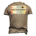 Grandpaw Like A Regular Grandpa But Cooler Vintage Retro Men's 3D T-Shirt Back Print Khaki