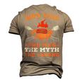 Grill Bbq Dad The Man The Myth The Legend Men's 3D T-shirt Back Print Khaki