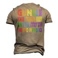 Guncle The Man Myth Bad Influence Gay Uncle Godfather Men's 3D T-Shirt Back Print Khaki