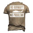 Helicopter Heli Pilot Aviation Military Men's 3D T-Shirt Back Print Khaki