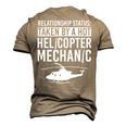 Helicopter Mechanic Apparel For Helicopter Mechanics Men's 3D T-Shirt Back Print Khaki