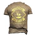 Hunting Paw Paw Hunter Grandpa Men's 3D T-Shirt Back Print Khaki