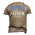 Its Not A Dad Bod Its A Dad Figure Mountain On Back Men's 3D T-Shirt Back Print Khaki