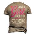 Just A Girl In Love With Her Aircraft Mechanic Wife Men's 3D T-Shirt Back Print Khaki