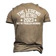 The Legend Has Retired 2023 Cool Retirement 2023 Doctor Dad Men's 3D T-shirt Back Print Khaki