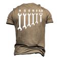Mechanic Metal Worker Engineer Wrench 033 Beer Opener Men's 3D T-Shirt Back Print Khaki